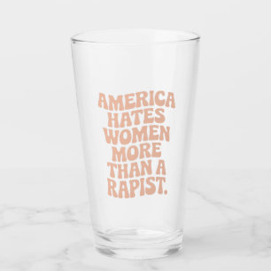 Anti Trump Anti MAGA Protest Feministische Aktivis Glas