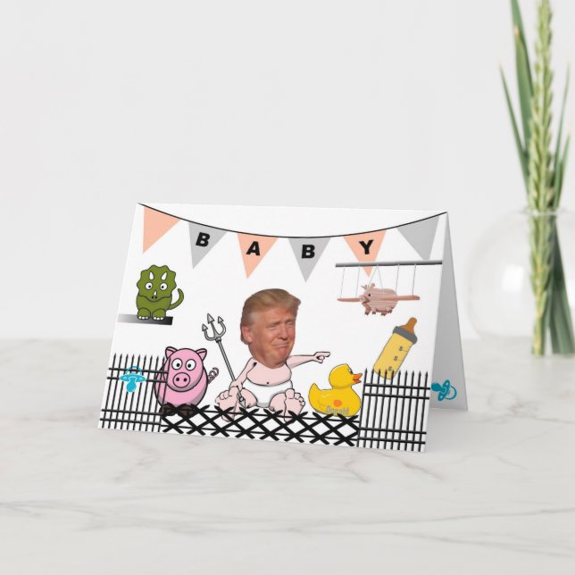 Anti Trump / Baby, Karte (Vorderseite)