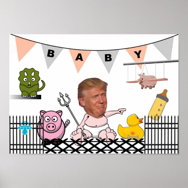 Anti Trump / Baby, Poster (Vorne)