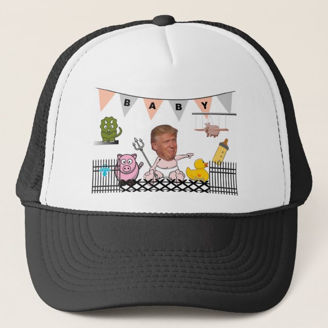 Anti Trump / Baby, Truckerkappe (Vorderseite)