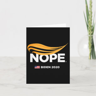 Anti-Trump, Biden 2020, Trump Nope, Trump No. Karte