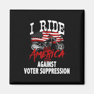 Anti Trump Biker demonstrieren gegen Wahlunterdrüc Magnet
