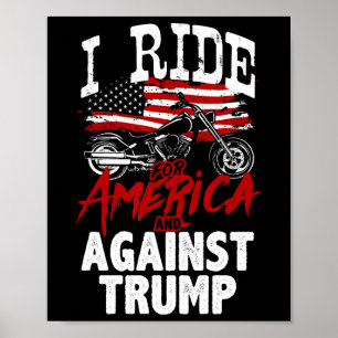 Anti-Trump-Biker Pro-Demokratie Widerstand gegen T Poster