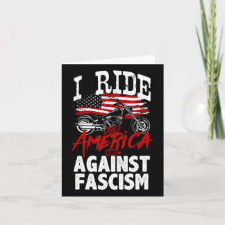 Anti Trump Biker widersetzt sich dem Protest des F Karte