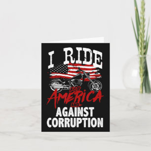 Anti Trump Biker widersetzt sich dem Protest gegen Karte