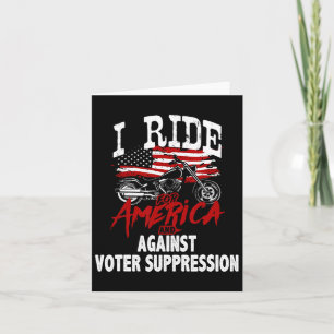 Anti Trump Biker widersetzt sich der Unterdrückung Karte