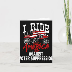 Anti Trump Biker widersetzt sich der Unterdrückung Karte