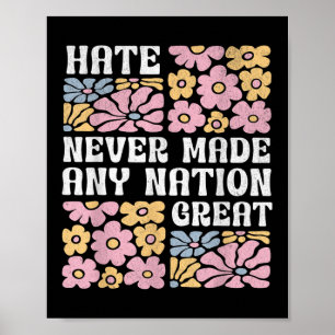 Anti Trump Blumen Schmetterlinge Demokrat Präsiden Poster