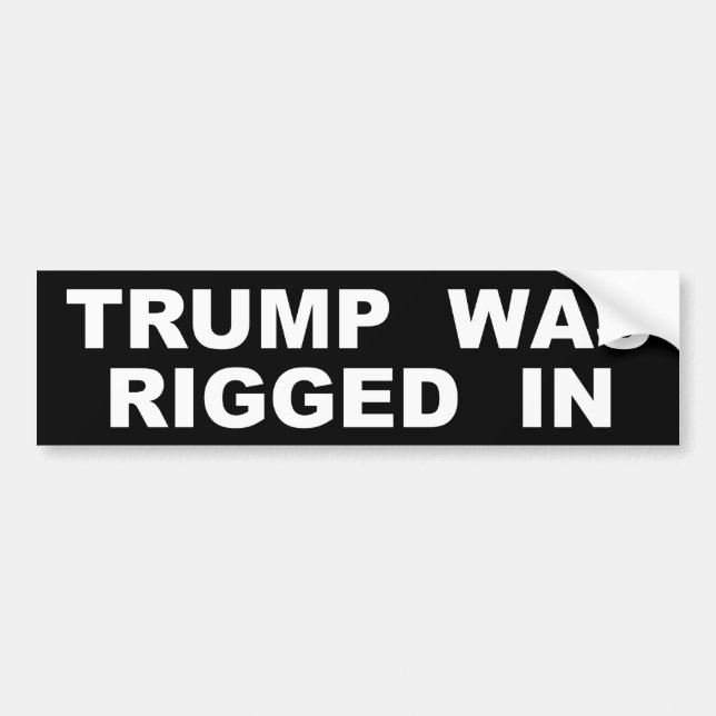 Anti-Trump bumper sticker Hillary won popular vote Autoaufkleber (Vorne)