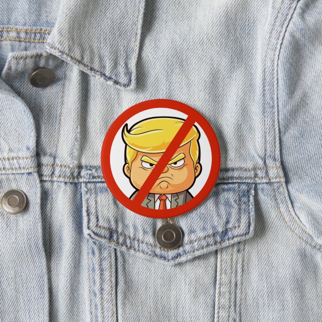 Anti-Trump Button (Beispiel)
