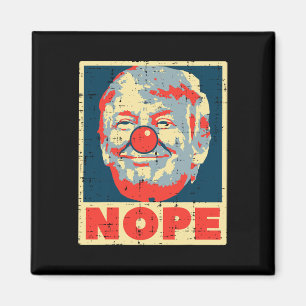 Anti Trump Clown Vintage Retro Anklage Nein Donald Magnet