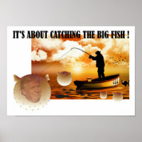 Anti Trump / den großen Fisch fangen !,