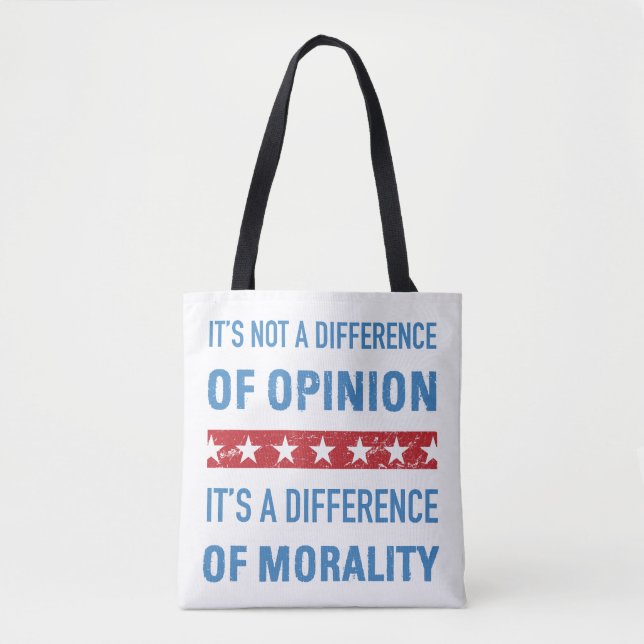 Anti-Trump-Differenz der Moral Tasche (Vorderseite)