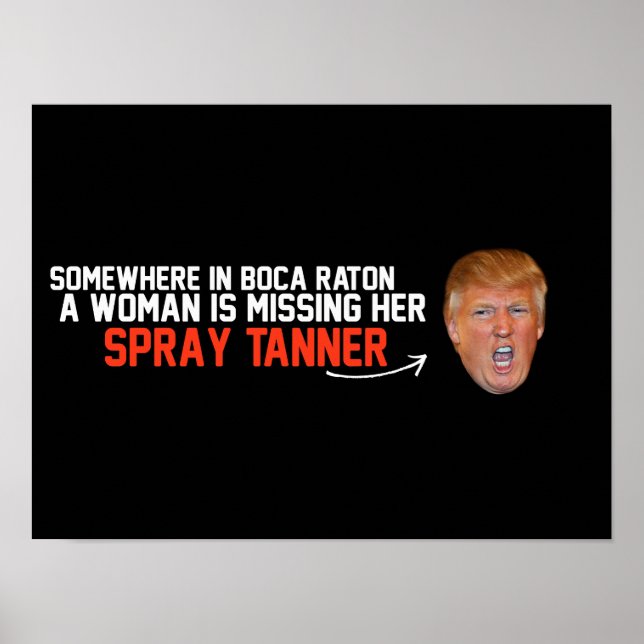 Anti-Trump - Eine Frau ist vermisst, wie sie mit e Poster (Vorne)