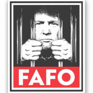 Anti-Trump FAFO Aufkleber