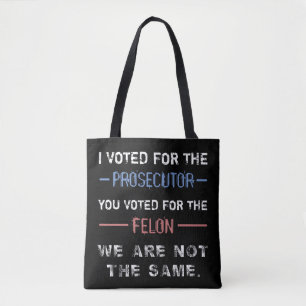 Anti-Trump Felon "Nicht das Gleiche" Tasche