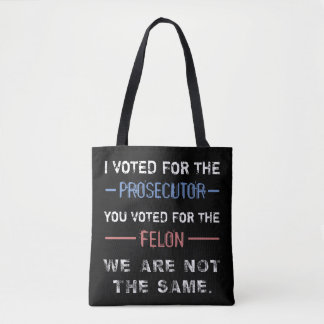 Anti-Trump Felon "Nicht das Gleiche" Tasche