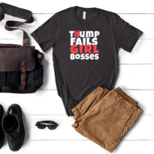 Anti-Trump-feministische Protestparole rot schwarz T-Shirt