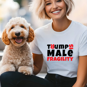 Anti-Trump feministische Protestparole rot schwarz Tri-Blend Shirt