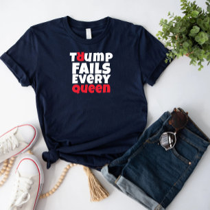 Anti Trump feministische Protestparole rot schwarz Tri-Blend Shirt