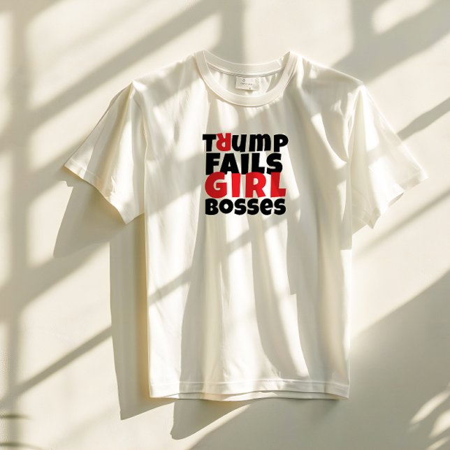 Anti-Trump feministischen Protestmotto rot schwarz T-Shirt (Von Creator hochgeladen)