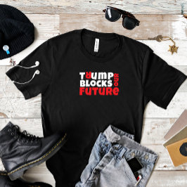 Anti Trump feministischer Protestmotto rot schwarz Tri-Blend Shirt