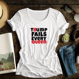 Anti Trump feministischer Protestmotto rot schwarz Tri-Blend Shirt