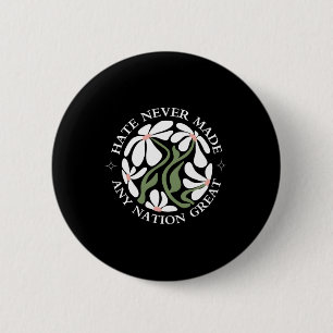 Anti Trump Floral Butterflies Demokratischer Präsi Button