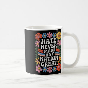 Anti-Trump-Floral-Demokrat Präsident Liberal 4 Kaffeetasse