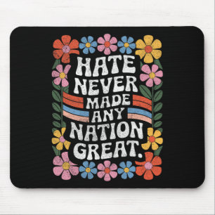 Anti-Trump-Floral-Demokrat Präsident Liberal 4 Mousepad