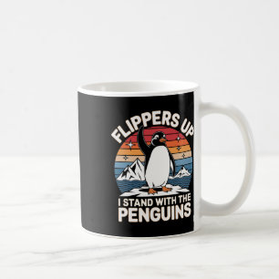 Anti Trump Flossen hoch Ich stehe hinter den Pingu Kaffeetasse