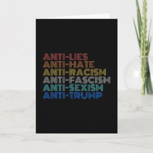 Anti Trump Hass Lügen Rassismus Faschismus Ismus W Karte