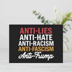 Anti-Trump-Hasslügen und Faschismus widerstehen An Einladung