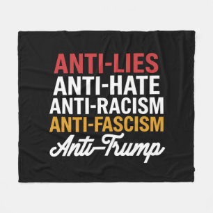 Anti-Trump-Hasslügen und Faschismus widerstehen An Fleecedecke