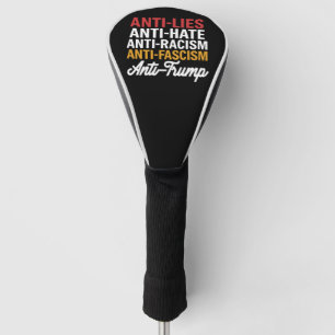 Anti-Trump-Hasslügen und Faschismus widerstehen An Golf Headcover