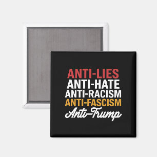 Anti-Trump-Hasslügen und Faschismus widerstehen An Magnet