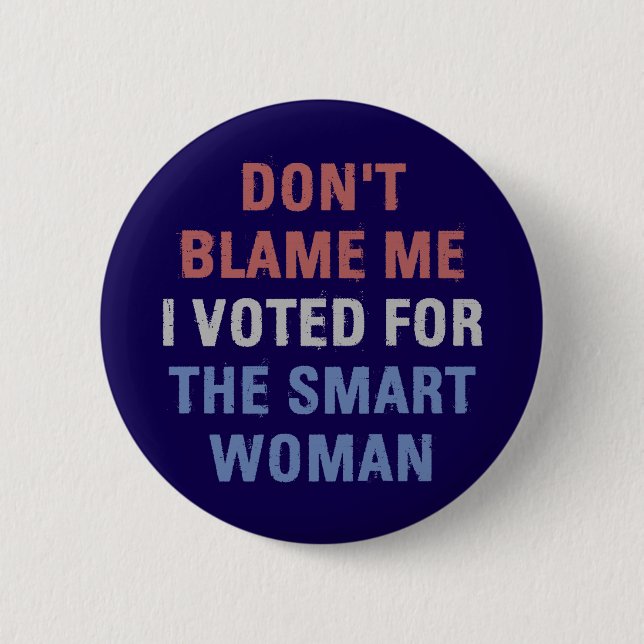 Anti Trump Ich habe für Kamala Harris gestimmt Button (Vorderseite)