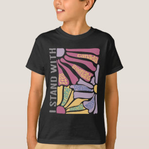 Anti Trump ich stehe mit Kanada Grönland Gerechtig T-Shirt