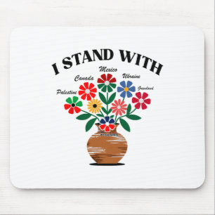 Anti Trump Ich stehe zu Kanada Mexiko Grönland Gro Mousepad