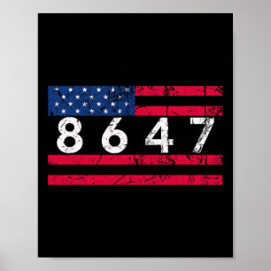 Anti Trump Impeach 47 8647 86 47 47 47 Präsident U Poster