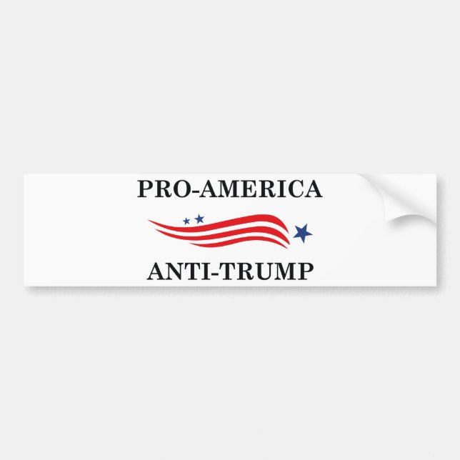 Anti-Trump in den USA Autoaufkleber (Vorne)