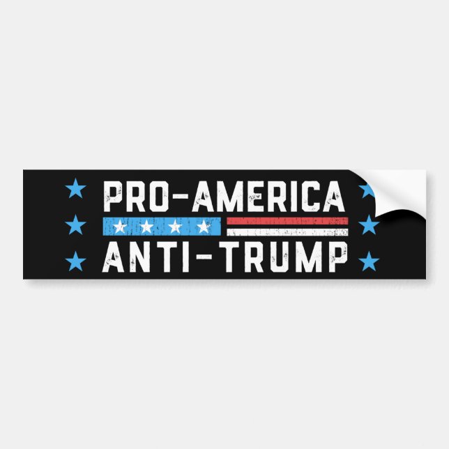 Anti-Trump in den USA Autoaufkleber (Vorne)