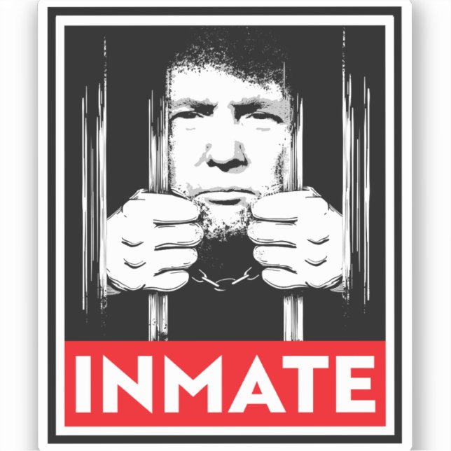 Anti-Trump-Insasse Aufkleber (Vorderseite)