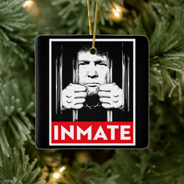 Anti-Trump-Insasse Keramikornament (Baum)