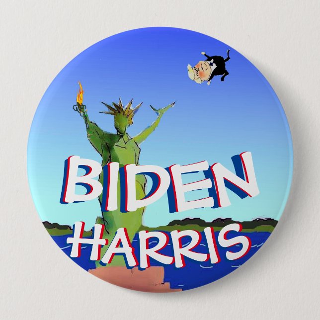 Anti Trump Joe Biden Harris wählt Demokrat 2020 Button (Vorderseite)