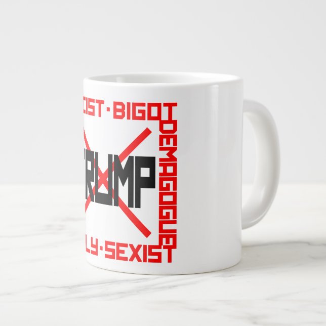 Anti-Trump Jumbo-Tasse (Vorderseite Rechts)