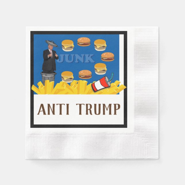 Anti Trump / Junk, Serviette (Vorderseite)