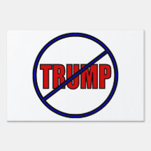 Anti Trump kein Trump Outdoor-Yard-Zeichen