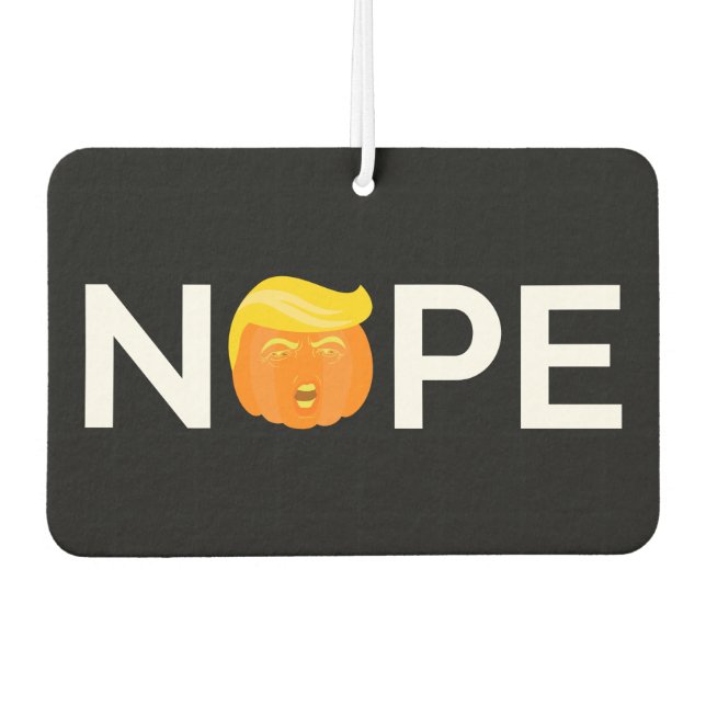 Anti-Trump - Keine Halloween-Ausgabe I Autolufterfrischer (Vorderseite)