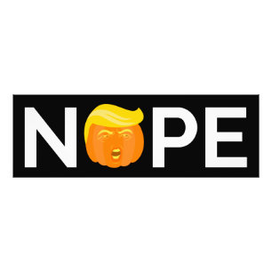 Anti-Trump - Keine Halloween-Ausgabe I Fotodruck